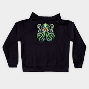 Biomech Cthulhu Overlord S01 D48 Kids Hoodie